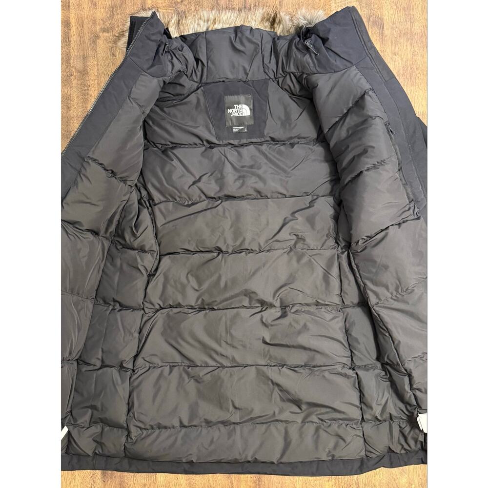 The North Face Arctic Parka 550 Down Knee Length Faux Fur Trim BLK Women’s Large - Picture 6 of 12
